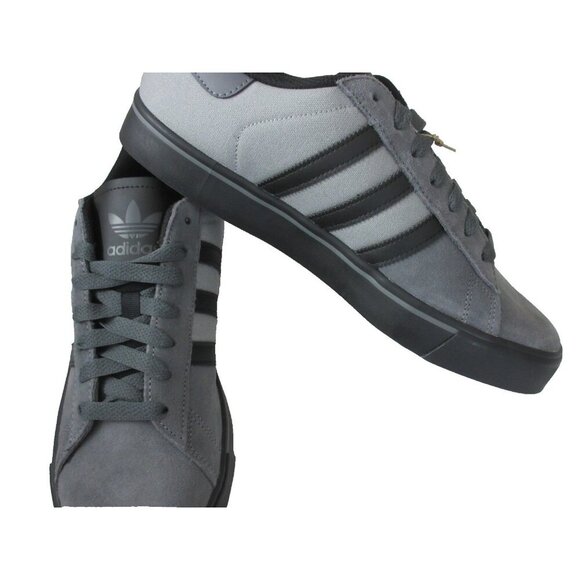 Adidas Men's Campus Vulc Grey Black Classic Casual Shoes JQ6359 Sizes NIB - Picture 4 of 5